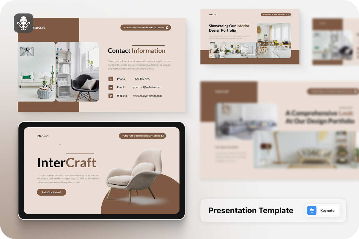 Interior & Furniture Keynote, a Presentation Template by SquidPixey (Photo 1 of 6)
