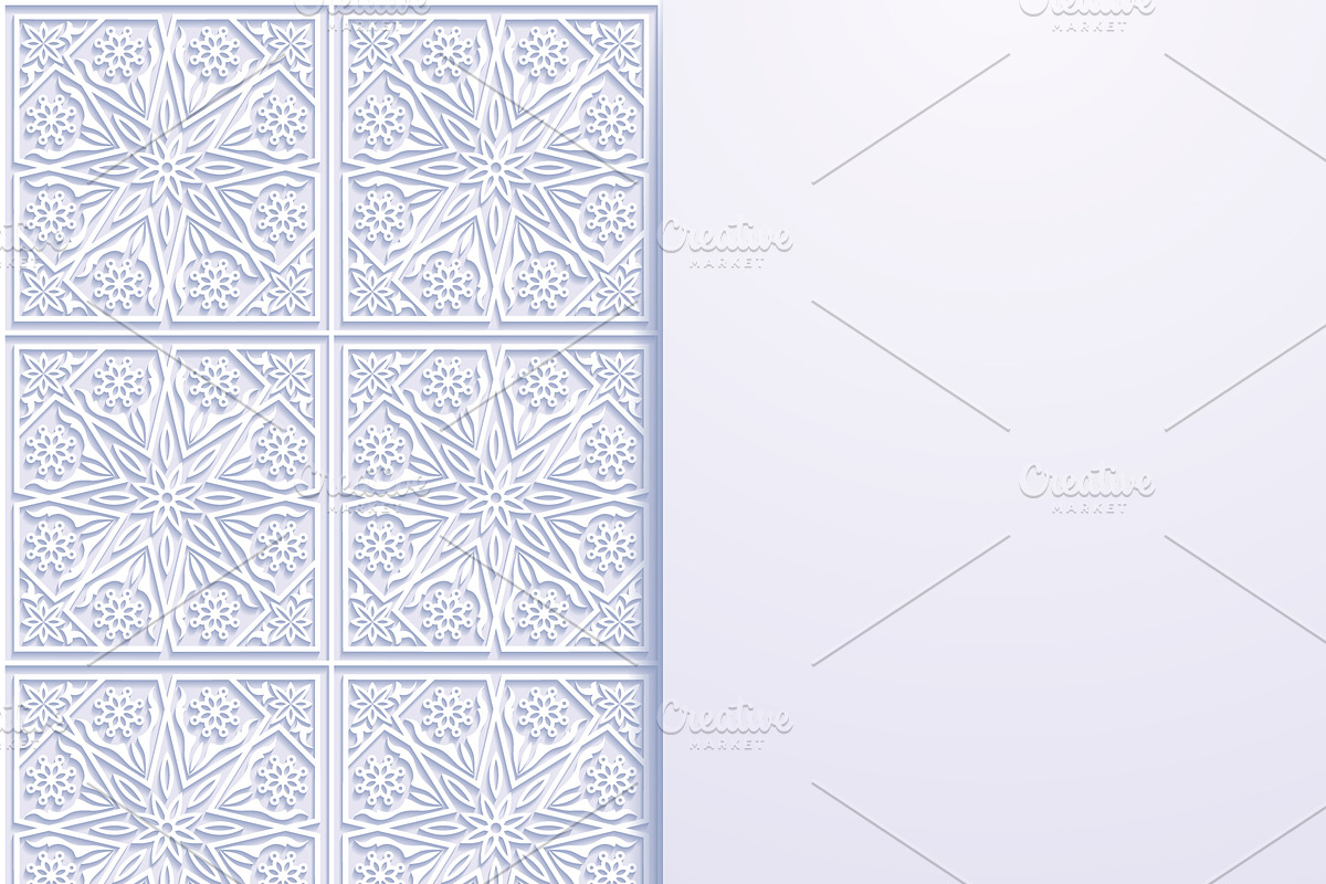 Traditional Floral Backgrounds Set, a Decorative Illustration by Absent A (Photo 2 of 5)
