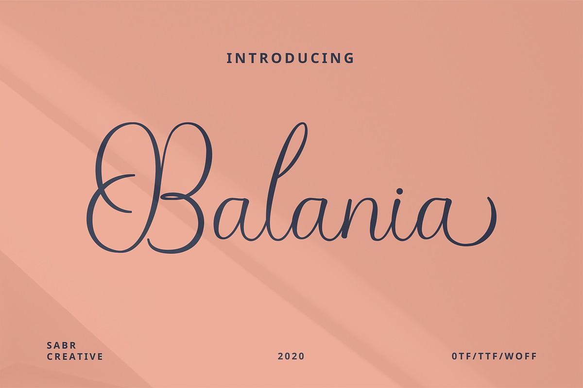 Balania, a Script Font by sabrcreative (Photo 1 of 13)