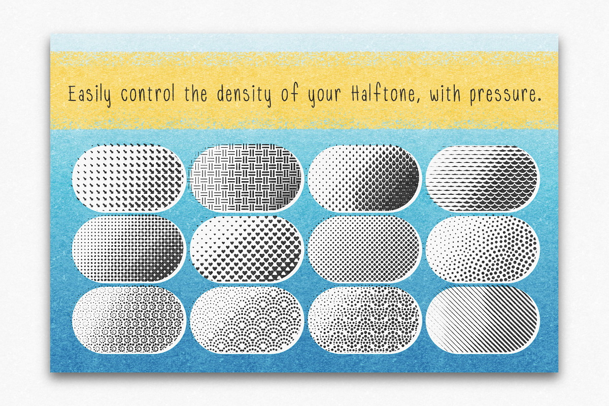 Radical Halftones for Procreate, a Brush Add-On by UPROOT (Photo 2 of 6)