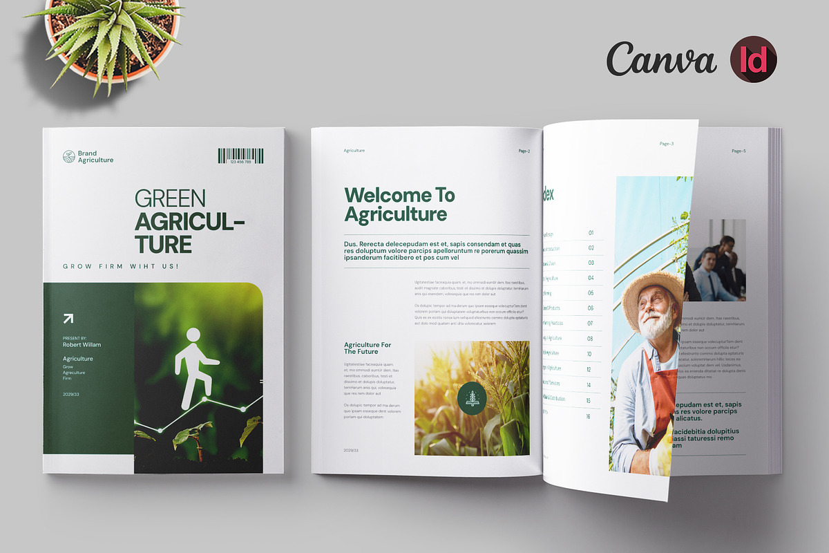 Agriculture Brochure Template, a Brochure Template by Pixelpick (Photo 1 of 9)