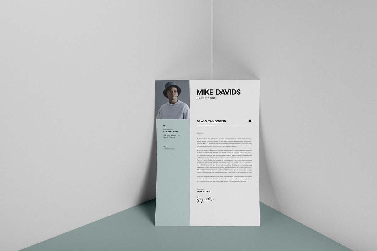 Minimal Resume/CV Template, a Resume Template by KreateTribe (Photo 2 of 4)