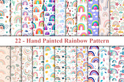 Hand Painted Rainbow Pattern, a Pattern Graphic by Digital Studio (Thumbnail 1 of 4)