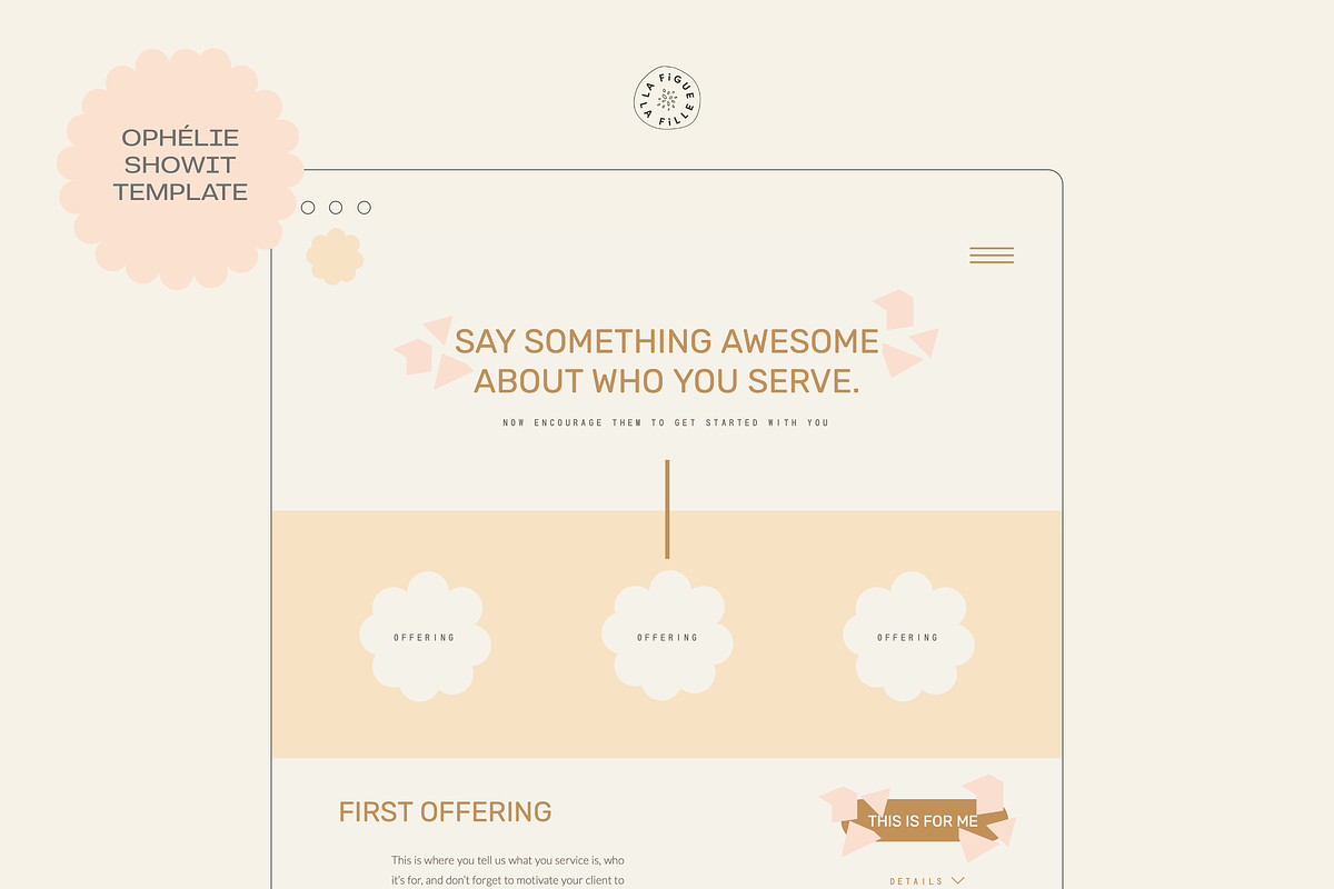 Ophélie Showit Web Template, a Websites & App Template by Figue Studio (Photo 4 of 6)