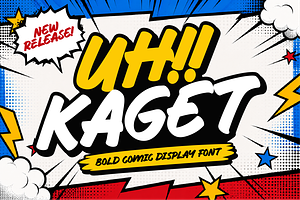 Uh Kaget Bold Comic Display Font
