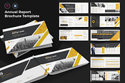 Horizontal Annual Report Brochure, a Brochure Template by TheBrightGrap (Thumbnail 1 of 19)