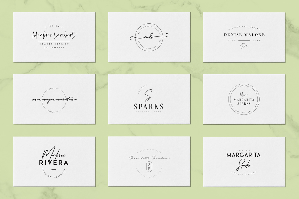 200 Trending Minimal Logo Bundle, a Branding & Logo Template by XpertgraphicD (Photo 31 of 52)