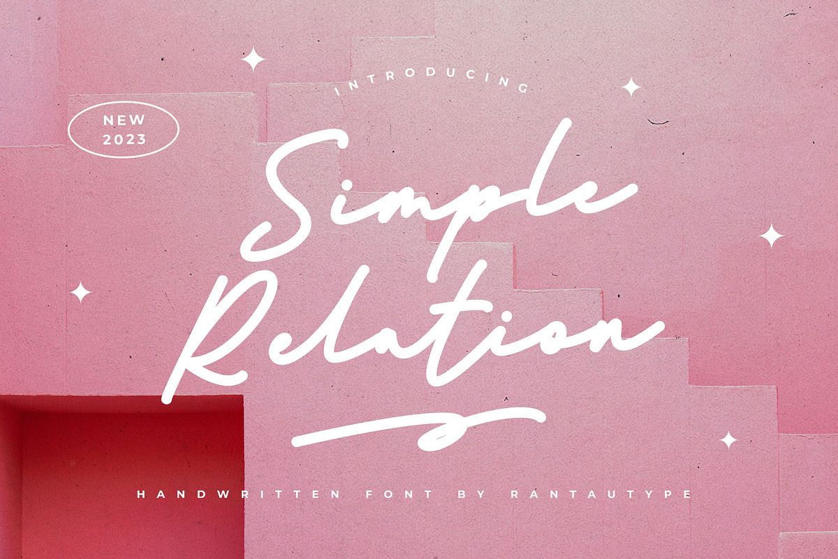 Simple Relation Modern Business Font, a Handwritten Font by RantautypeStudio (Photo 1 of 13)