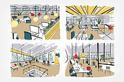 Coworking, open space, workspace, a Work Illustration by Good Studio (Thumbnail 1 of 4)