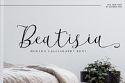 Beatisia Script, a Script Font by sizimon (Thumbnail 1 of 6)