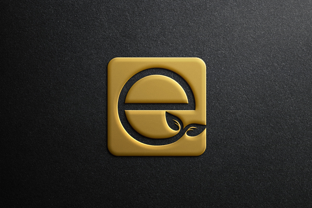 Logo design of letter E ,nature logo, a Branding & Logo Template by art_creater (Photo 2 of 2)