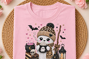 Cute Rhinestone Ghost PNG (3), a Seasonal Illustration by DreamCafeArt (Thumbnail 2 of 6)