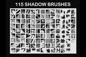 Procreate Silhouette Shadow Brushes