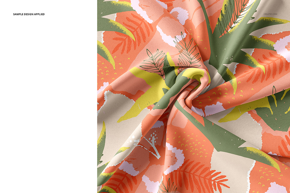 Silk Fabric Closeups Mockup Set, a Merchandise Mockup by creatsy5 (Photo 3 of 11)
