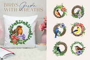 Garden Birds Watercolor Painted Set, an Animal Illustration by AnitaPol (Thumbnail 6 of 21)