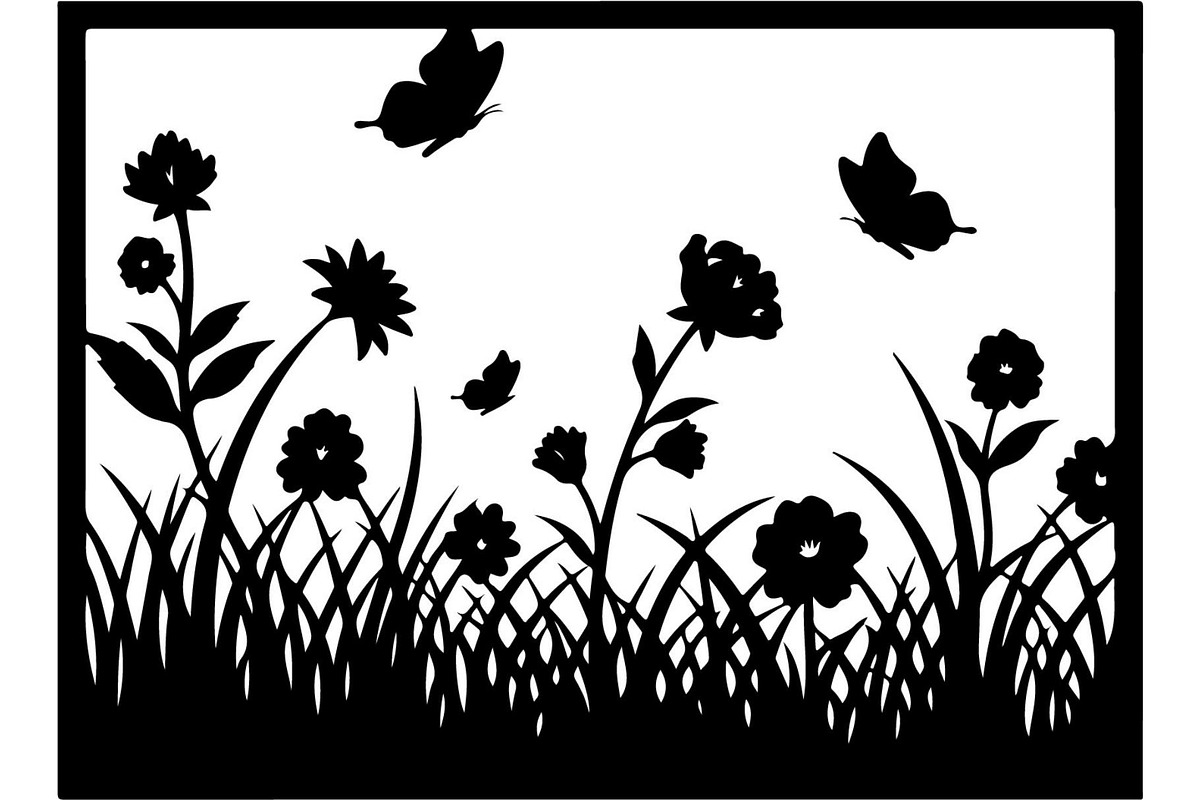 Decorative Floral Panel Vector Set, a Decorative Illustration by Designer_Momina (Photo 19 of 20)