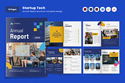 Startup Tech Annual Report Brochure, a Brochure Template by twinstd (Thumbnail 1 of 6)