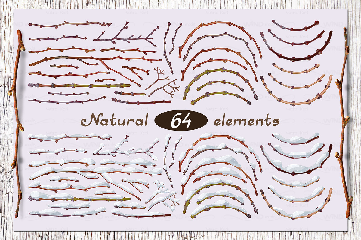 vector SET Winter Forest, an Animal Illustration by WINDmade (Photo 12 of 19)