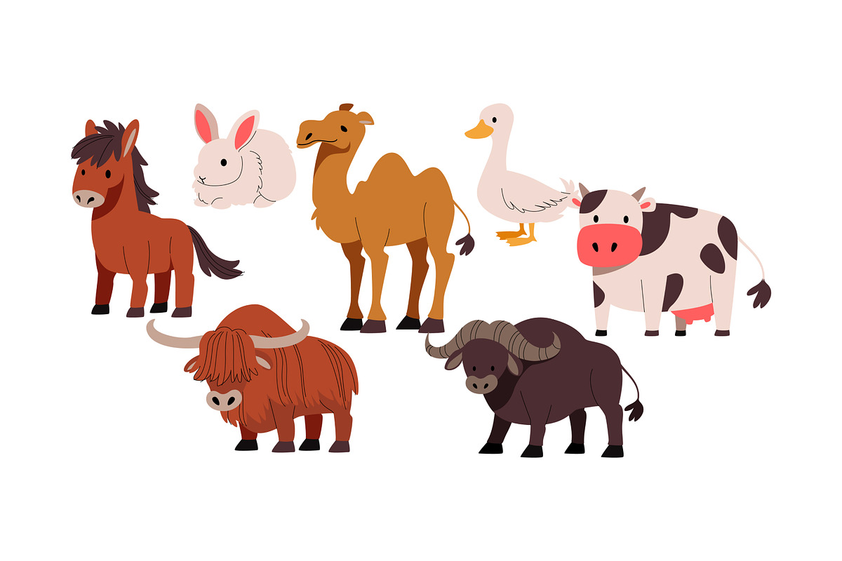 Farm Animal Doodle Illustration, an Animal Illustration by SLAB! Design (Photo 2 of 3)