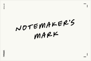 Notemaker's Mark Handwriting Font, a Handwritten Font by TYPEHEIST (Thumbnail 1 of 12)