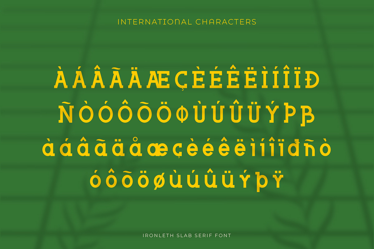 Ironleth - Slab Serif Typeface Font, a Slab Serif Font by Rishsketch (Photo 14 of 15)