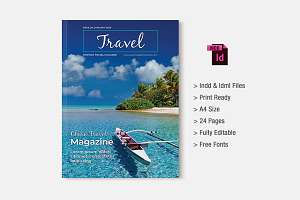 Travel Magazine Template, a Magazine Template by xtratimebd