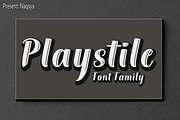 Playstile, a Sans Serif Font by Naqsya.Co (Thumbnail 1 of 11)