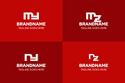 Letters MY MZ NY NZ Logo Monogram, a Branding & Logo Template by Pray Art Design Studio (Thumbnail 2 of 2)