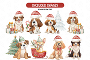 Christmas Dogs Clipart Set, an Illustration by TatiMockup (Thumbnail 2 of 7)