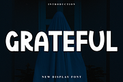 GRATEFUL, a Script Font by FreshTypeINK (Thumbnail 1 of 8)