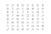 EDUCATION - vector line icons, an Outline Icon by marusdesign (Thumbnail 2 of 2)