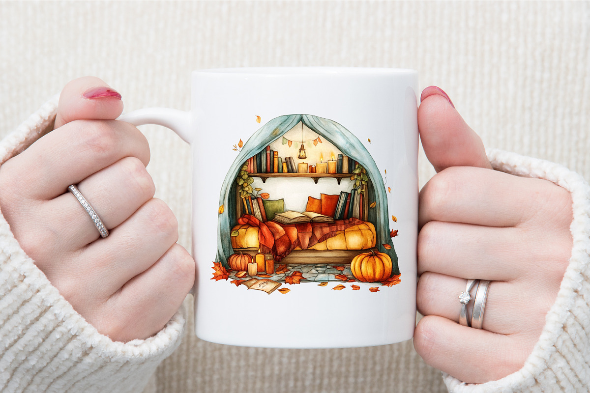 Cozy Fall Autumn Clipart Bundle, Fal, an Illustration by Sublimation Artist (Photo 5 of 6)