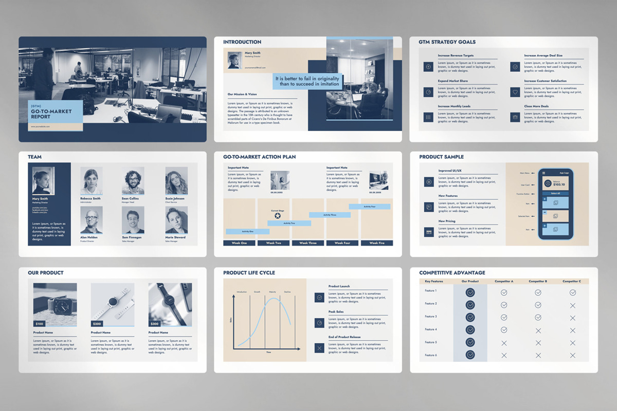 Go To Market Presentation Template, a Presentation Template by JetzTemplates (Photo 2 of 4)