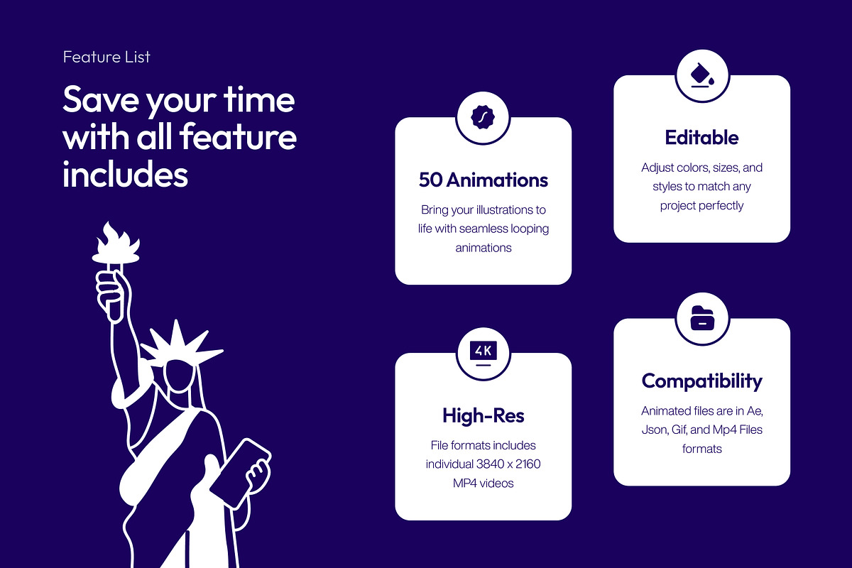 Animated New York Vector Drawing Set, an Outline Icon by Vectors Market (Photo 2 of 5)