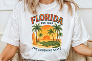 FLORIDA EST. 1845 THE SUNSHINE STATE, an Illustration by Craft Nest (Thumbnail 2 of 5)