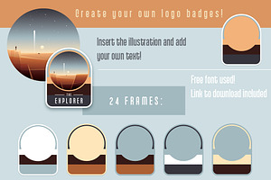 Space Logo Badges Creator