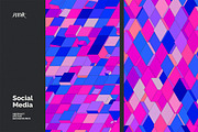 Social Media Vector Backgrounds V 01, a Background Graphic by dvtchk (Thumbnail 5 of 10)