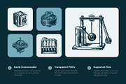 Vintage Scientific Equipment Art Set, an Education Illustration by Prosymbols (Thumbnail 2 of 10)