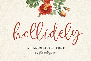 Hollidely | a handwritten script