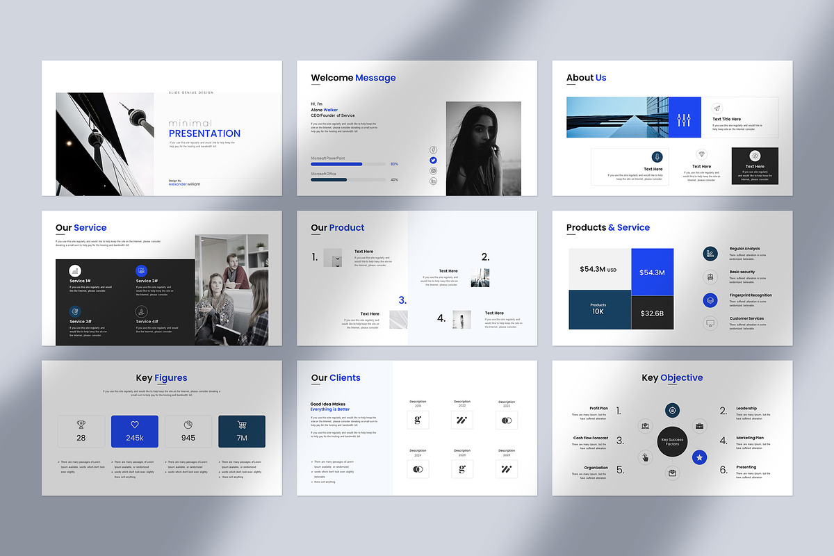 Minimal Presentation Template, a Presentation Template by Slide_Genius1 (Photo 5 of 7)