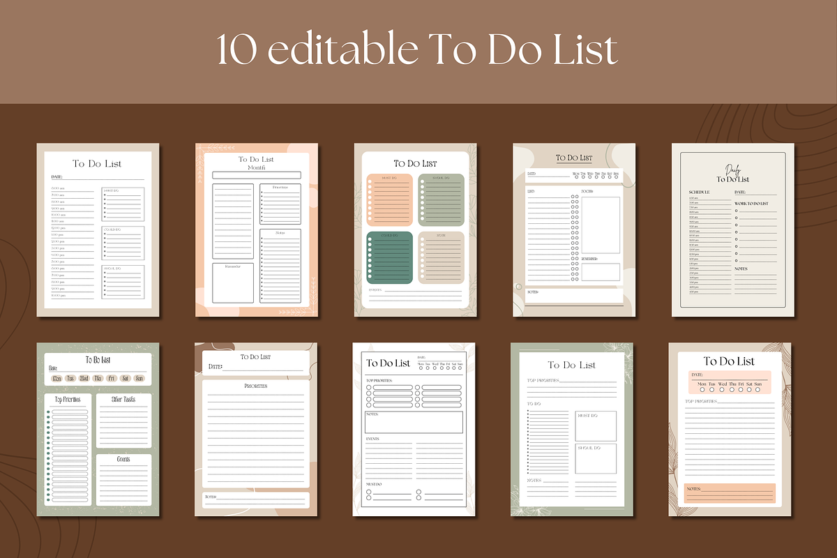 10 Elegant Planners Templates, a Templates & Theme by TemplateCastleStore (Photo 2 of 10)