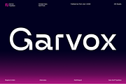 Futuristic Tech Font - Garvox, a Sans Serif Font by Font Liner (Thumbnail 1 of 10)