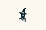 Halloween Witch Icon, a Seasonal Illustration by Vectorium Studio (Thumbnail 1 of 3)