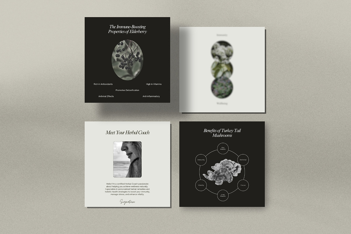 Herbal Medicine Instagram Templates, a Social Media Template by Terraa Studio Design (Photo 3 of 10)