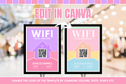 WiFi QR Code Sign - Pastel, a Stationery Template by SunshineStudioBoutique (Thumbnail 5 of 10)