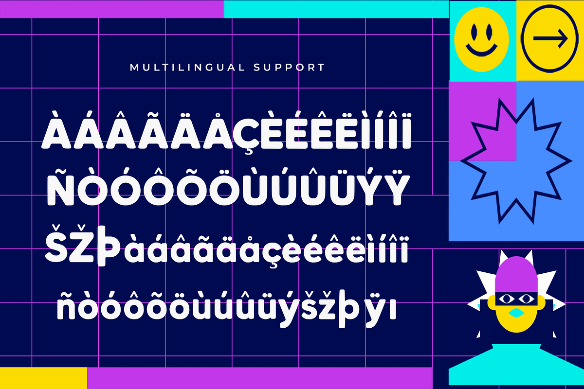 Risopop – Retro Risograph Sans Serif, a Sans Serif Font by overlaytemplates (Photo 5 of 5)