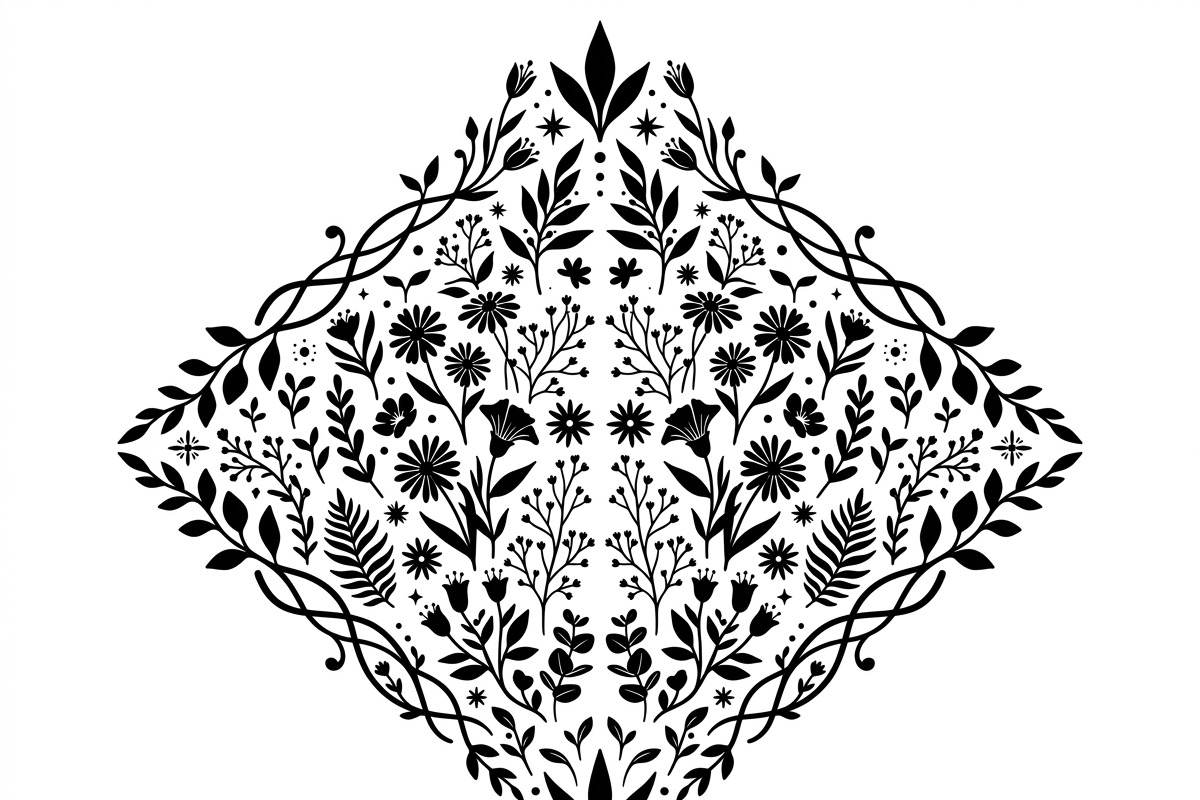 60 Romantic Diamond Wall Floral, a Decorative Illustration by Amazin_art (Photo 19 of 45)