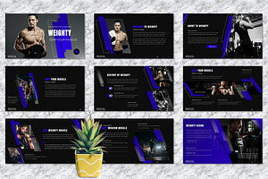 Weighty - Gym Keynote Templates