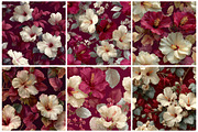 White Hibiscus Digital Paper, a Texture Graphic by CitraGraphics (Thumbnail 4 of 7)