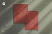 Handmade Paper Deckle Edge Card Set, a Mockup by Custom Scene (Thumbnail 2 of 9)
